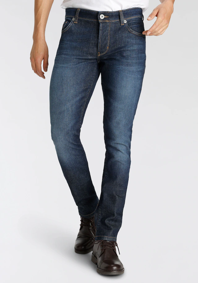 Bruno Banani Slim-fit-Jeans »Jimmy (Stretch)« schmale Beinform, niedrige Leibhöhe, mit Button-Fly