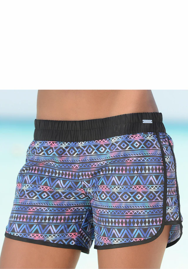 LASCANA Badeshorts elastisches Bündchen, mit Gesäßtasche, softe Microfaser-Qualität