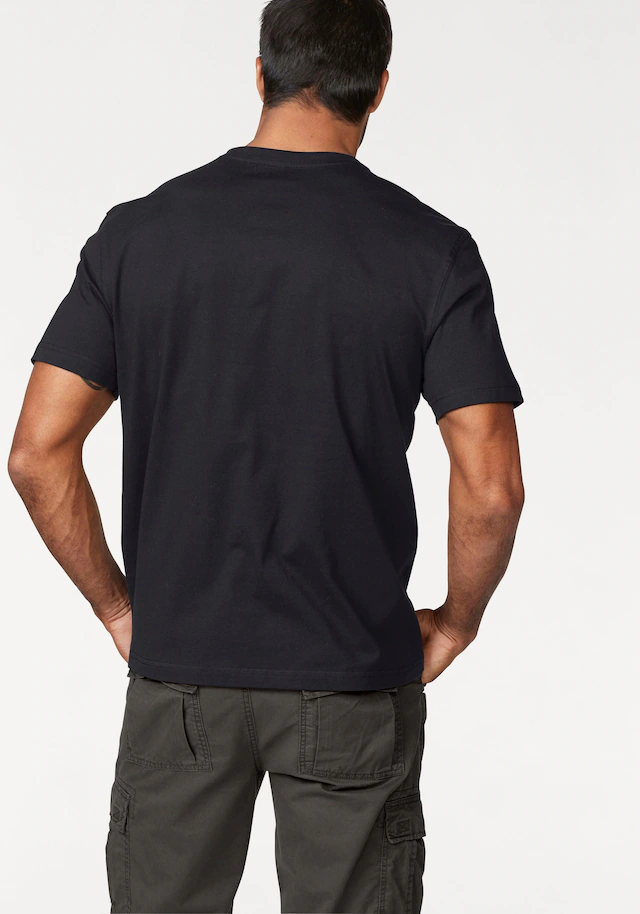 Man's World T-Shirt Kurzarm, Regular Fit, mit Print, Rundhals, im Used-Look