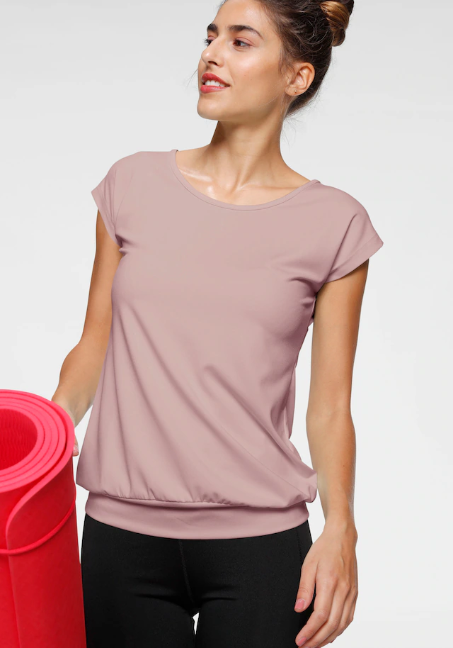 Ocean Sportswear Yoga & Relax Shirt »Soulwear - Essentials Yoga Shirts« Packung, 2er-Pack, leicht überschnittene Schultern, längerer Schnitt