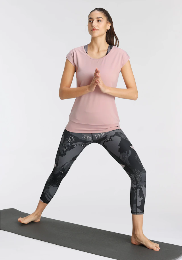 Ocean Sportswear Yoga & Relax Shirt »Soulwear - Essentials Yoga Shirts« Packung, 2er-Pack, leicht überschnittene Schultern, längerer Schnitt