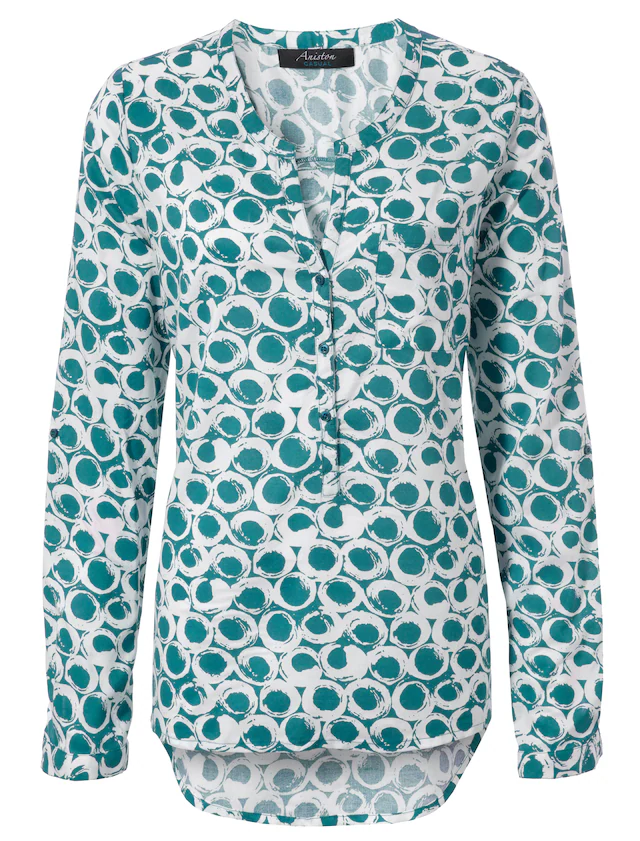 Aniston CASUAL Schlupfbluse mit krempelbaren Ärmeln