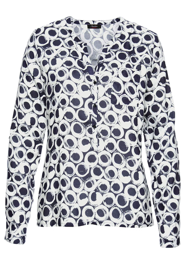 Aniston CASUAL Schlupfbluse mit krempelbaren Ärmeln