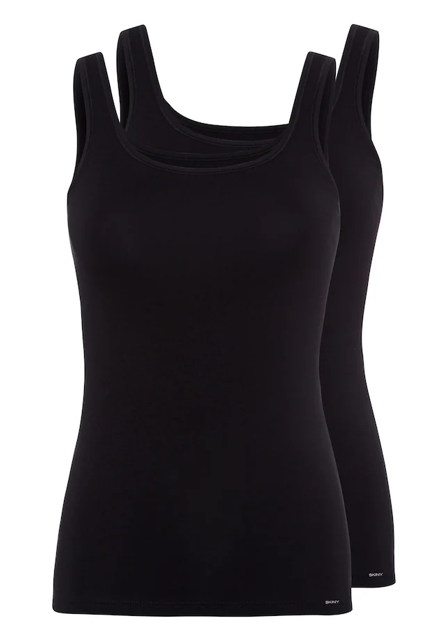 Skiny Unterhemd »Cotton Advantage« bequem, weich, basic, eng, Baumwollmix