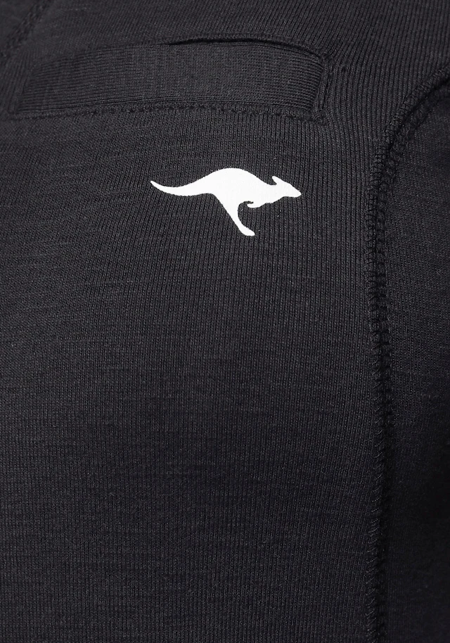 KangaROOS Sweatkleid Kängurutasche in Longform, aus Baumwoll-Sweatqualität, mit Kängurutasche