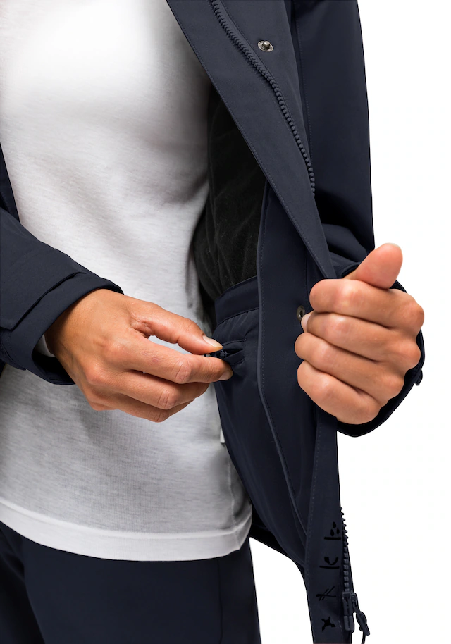 Maier Sports »Lisbon« warme Damen Jacke, wattierte Regenjacke, wasserdicht + atmungsaktiv
