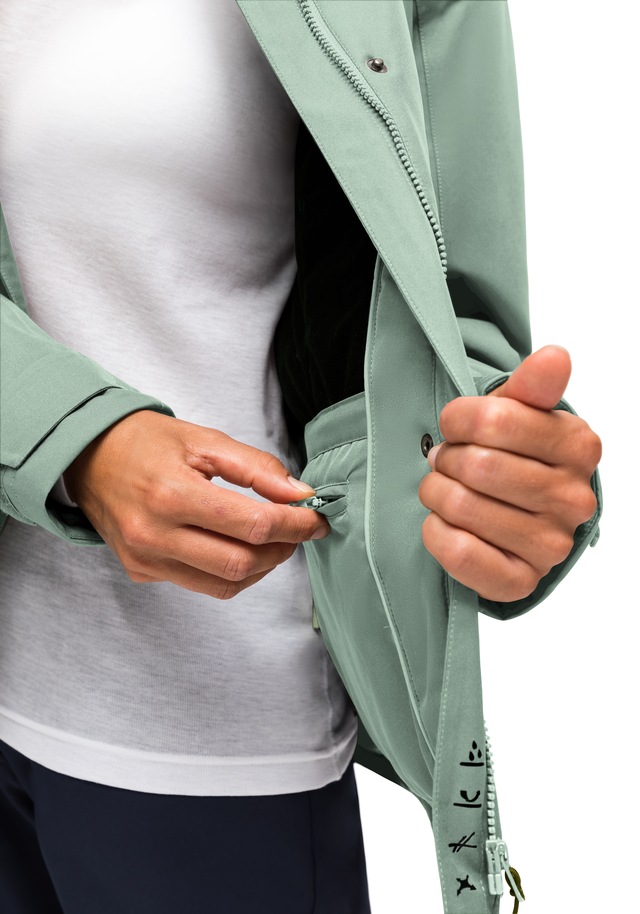 Maier Sports »Lisbon« warme Damen Jacke, wattierte Regenjacke, wasserdicht + atmungsaktiv