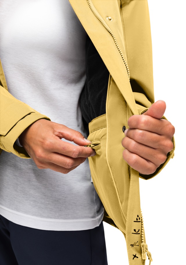 Maier Sports »Lisbon« warme Damen Jacke, wattierte Regenjacke, wasserdicht + atmungsaktiv