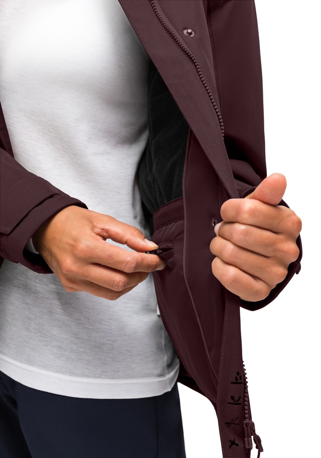 Maier Sports »Lisbon« warme Damen Jacke, wattierte Regenjacke, wasserdicht + atmungsaktiv