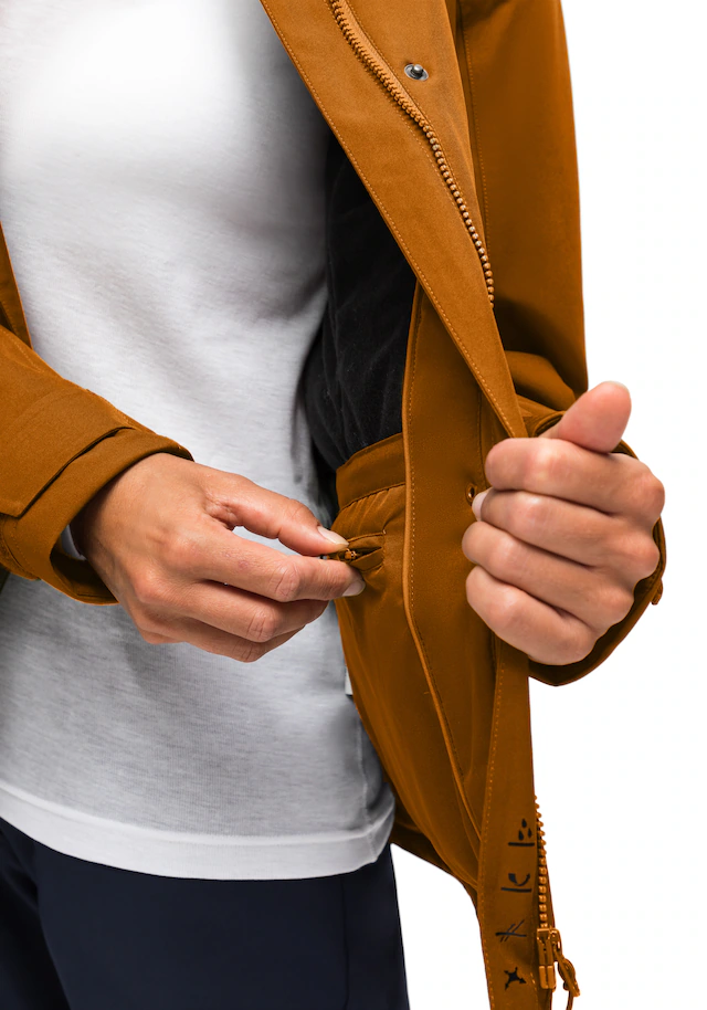 Maier Sports »Lisbon« warme Damen Jacke, wattierte Regenjacke, wasserdicht + atmungsaktiv