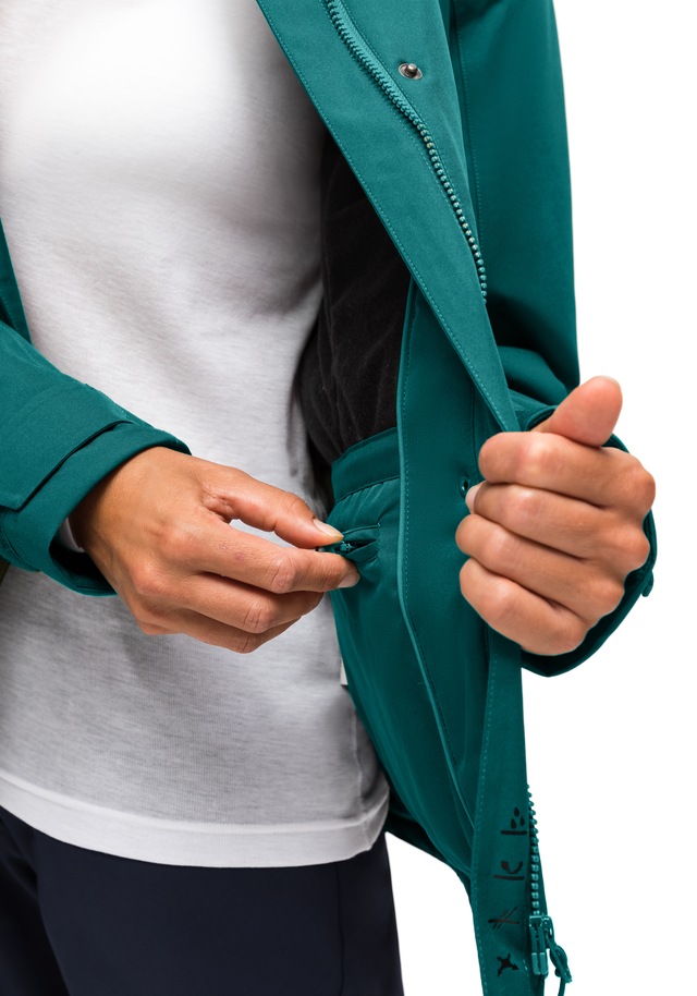 Maier Sports »Lisbon« warme Damen Jacke, wattierte Regenjacke, wasserdicht + atmungsaktiv