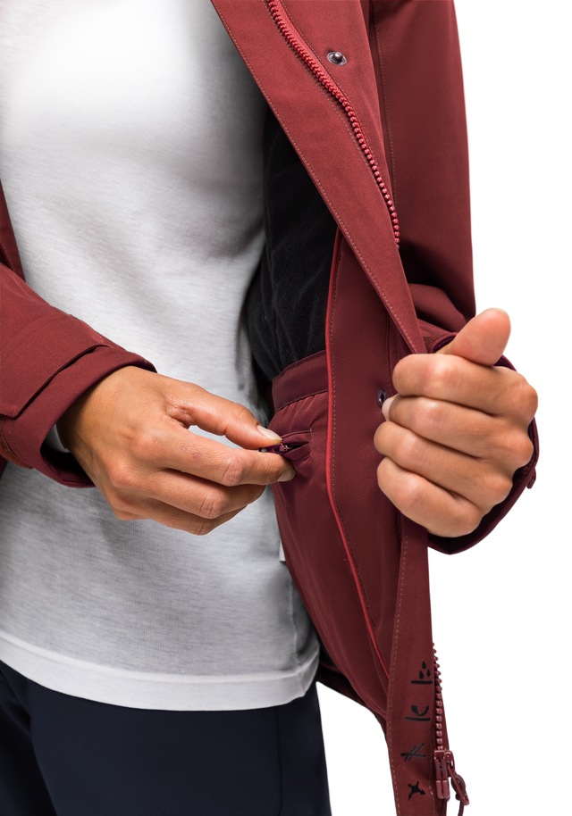 Maier Sports »Lisbon« warme Damen Jacke, wattierte Regenjacke, wasserdicht + atmungsaktiv