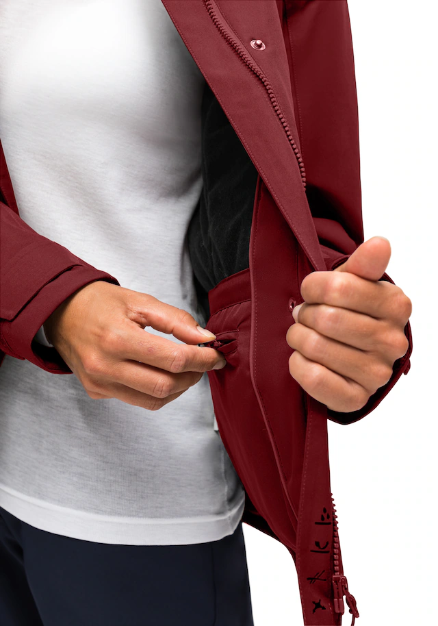Maier Sports »Lisbon« warme Damen Jacke, wattierte Regenjacke, wasserdicht + atmungsaktiv