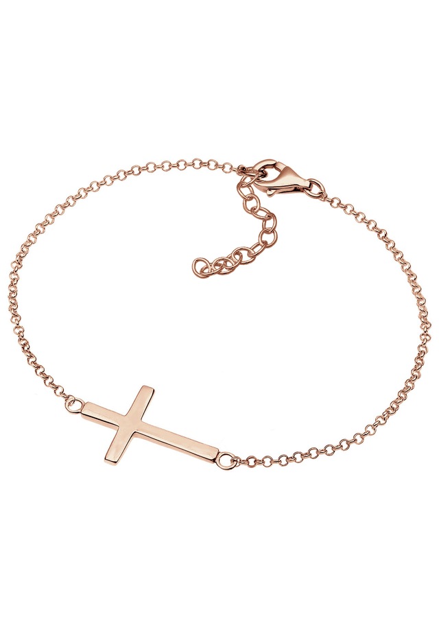 Elli Armkette »Armband Kreuz Horizontal Schlicht 925 Silber«