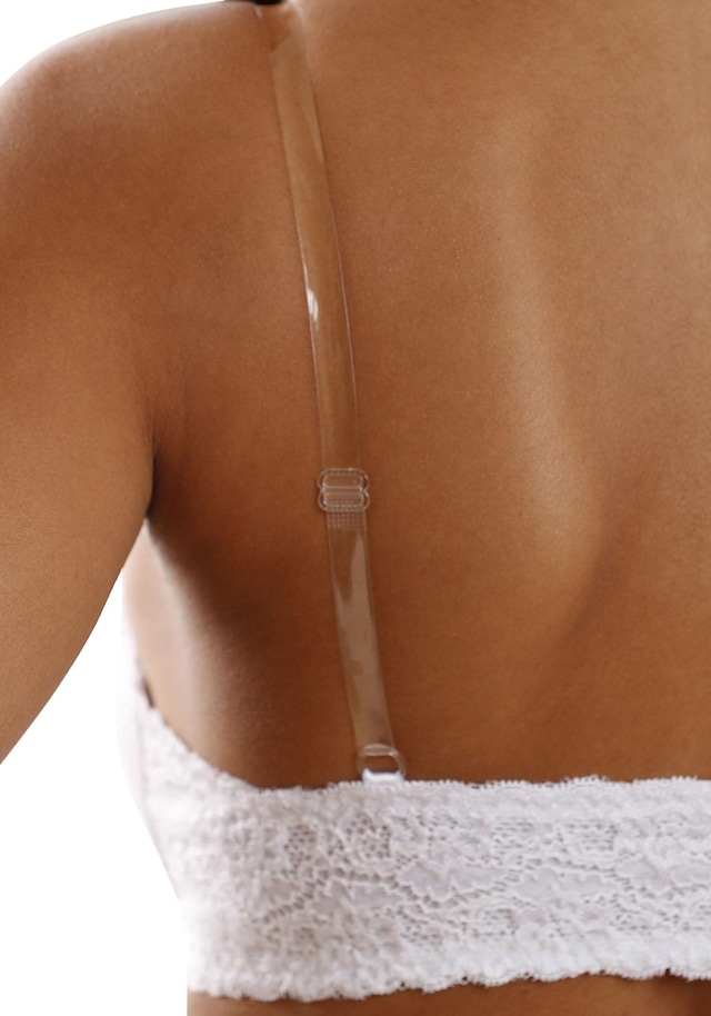 LASCANA Push-up-BH », Bügel-BH, Dirndl-BH« mit Vorderverschluss und transparenten Trägern, Sommer