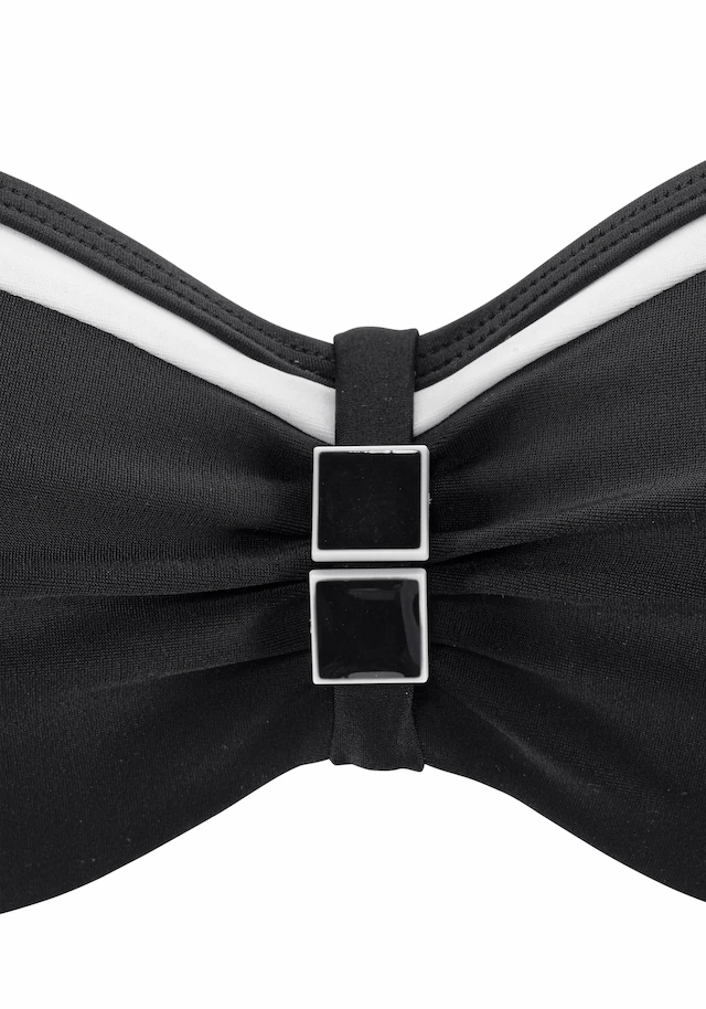 LASCANA Bügel-Bandeau-Bikini mit Kontrastdetails
