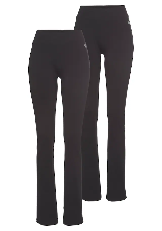 H.I.S Leggings Bootcut‑Leggings im praktischen 2er‑Pack mit elastischem Bund
