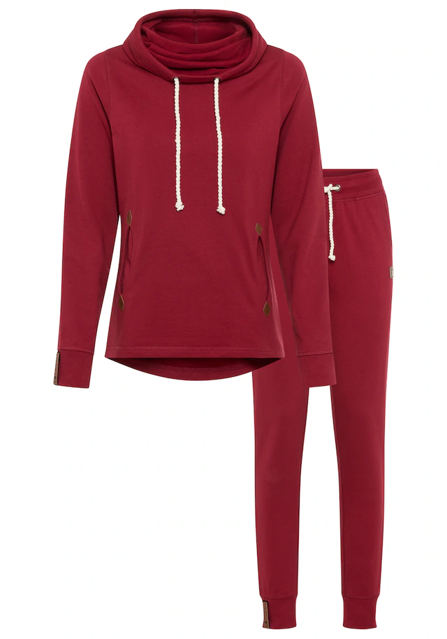 Ocean Sportswear Jogginganzug »Essentials Joggingsuit« Set, 2 Stk. mit Lederimitat-Details