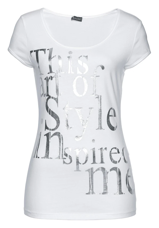 Laura Scott T-Shirt sehr figurbetonte Passform, mit Rundhalsausschnitt