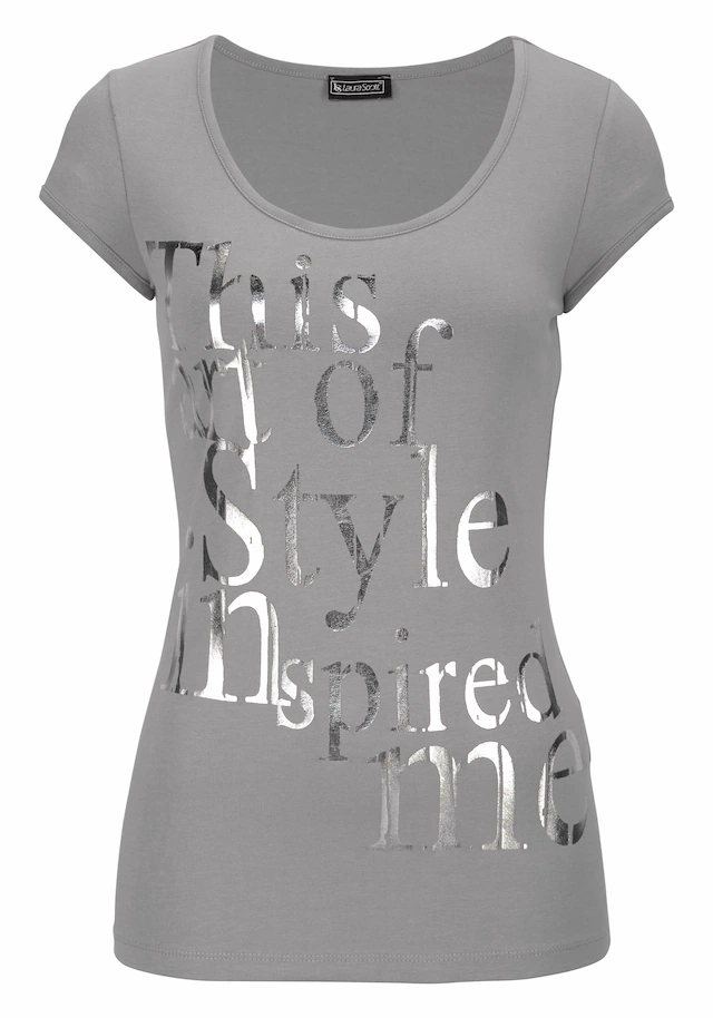 Laura Scott T-Shirt sehr figurbetonte Passform, mit Rundhalsausschnitt