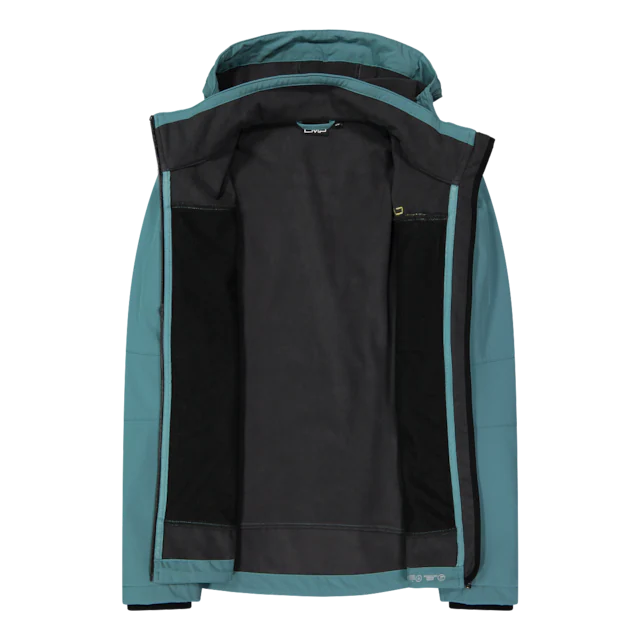 CMP Softshelljacke mit Kapuze mit hochschließendem Kragen, 3-lagig, wasserabweisend, winddicht