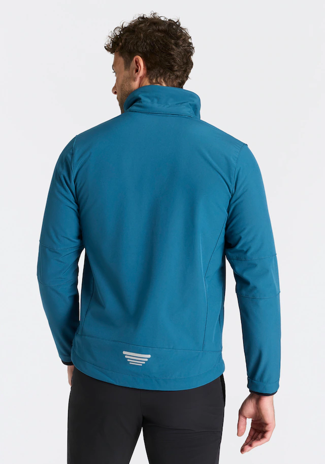 CMP Softshelljacke mit Kapuze mit hochschließendem Kragen, 3-lagig, wasserabweisend, winddicht