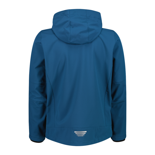 CMP Softshelljacke mit Kapuze mit hochschließendem Kragen, 3-lagig, wasserabweisend, winddicht