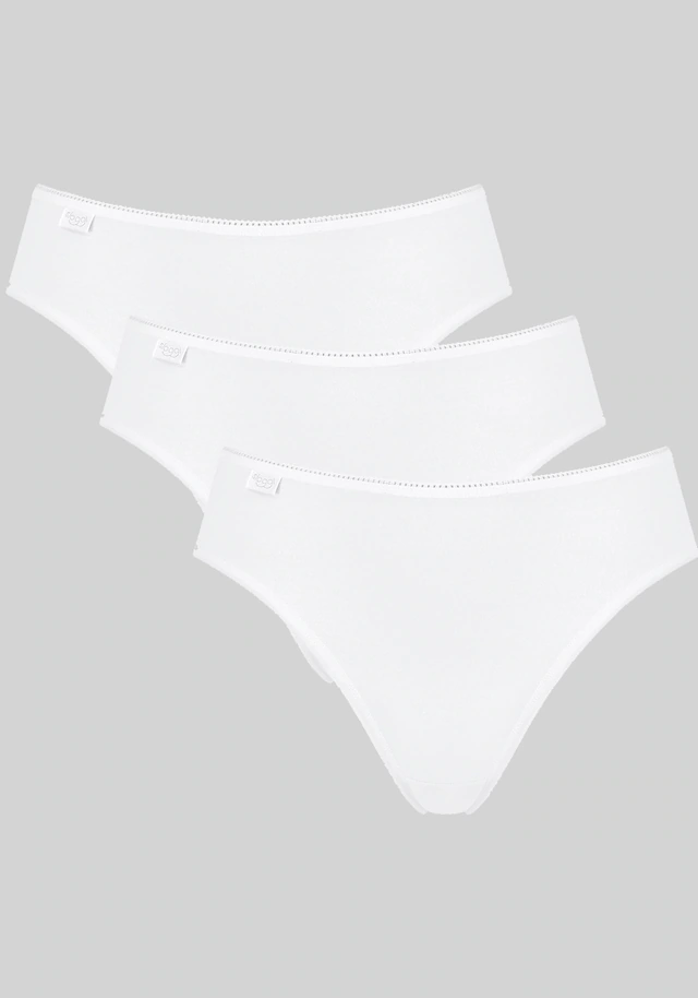 sloggi Taillenslip »24/7 Cotton« elastischer Bund mit Spitze, flache Nähte