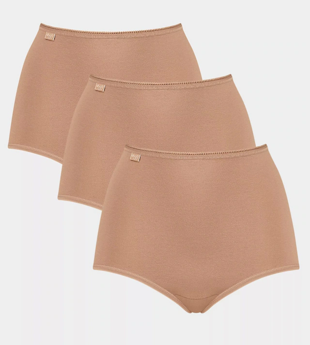 sloggi Maxislip »24/7 Cotton« höher geschnittene Passform, elastisch, Spitze, blickdicht, weich