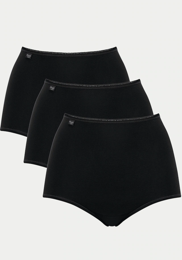 sloggi Maxislip »24/7 Cotton« höher geschnittene Passform, elastisch, Spitze, blickdicht, weich