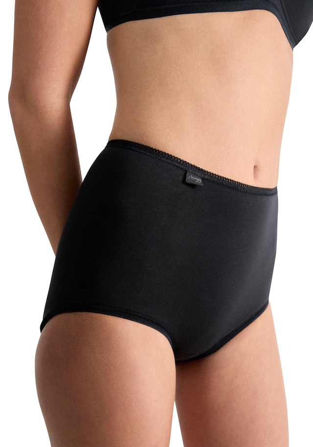 sloggi Maxislip »24/7 Cotton« höher geschnittene Passform, elastisch, Spitze, blickdicht, weich