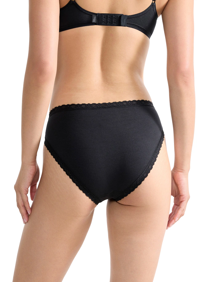 sloggi Taillenslip »24/7 Cotton Lace« mit edler Spitze und flachen Nähten