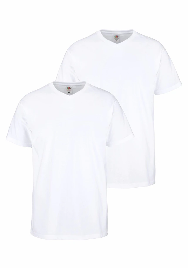 Fruit of the Loom T-Shirt Packung, 2 Stk. mit V-Ausschnitt