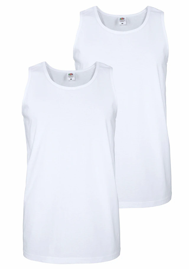Fruit of the Loom Tanktop Packung, 2 Stk. aus reiner Baumwolle