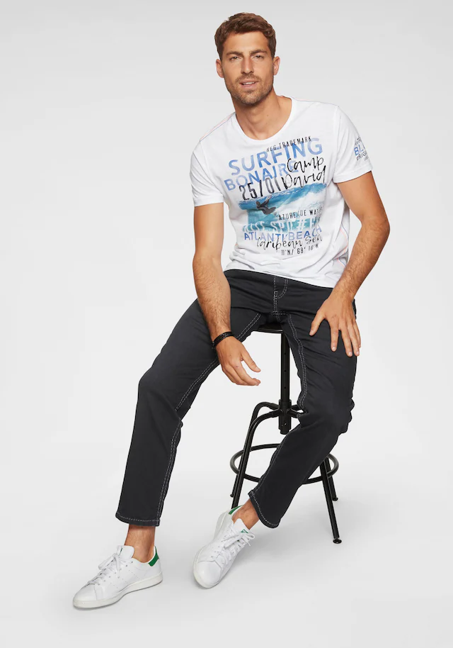 CAMP DAVID Loose-fit-Jeans »CO:NO« mit markanten Nähten und Stretch