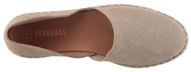 VERBENAS Espadrille »CARMEN SERRAJE« Sommerschuh, Schlappen mit Jute-Rahmen