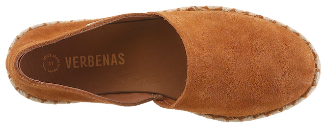 VERBENAS Espadrille »CARMEN SERRAJE« Sommerschuh, Schlappen mit Jute-Rahmen