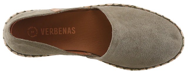 VERBENAS Espadrille »CARMEN SERRAJE« Sommerschuh, Schlappen mit Jute-Rahmen