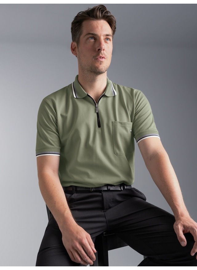 Trigema Poloshirt »TRIGEMA Poloshirt mit Reißverschluss« 1 Stk.
