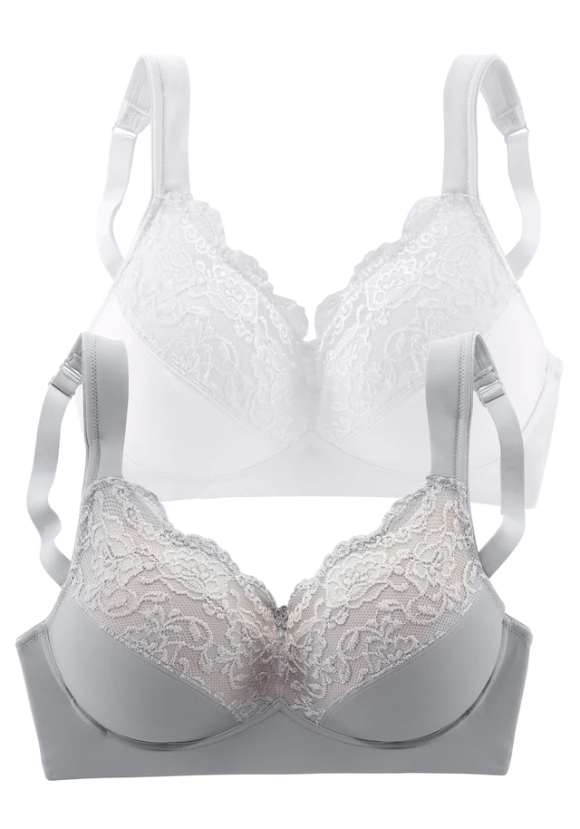 petite fleur by Lascana Soft-BH Packung, ohne Bügel mit Komfortträgern – auch ideal für große Größen