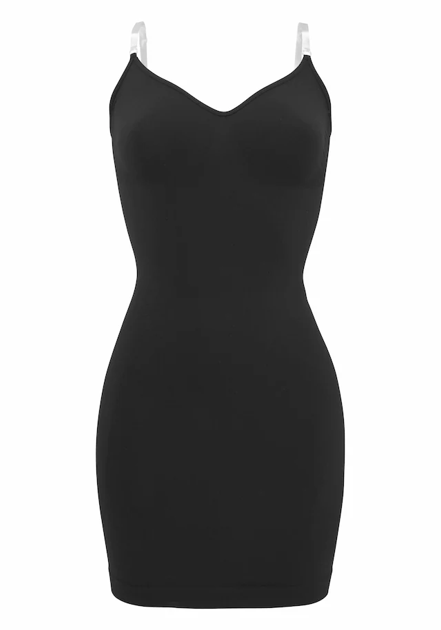 LASCANA Shaping-Kleid SEAMLESS mit transparenten Trägern, Shape wear, Basic