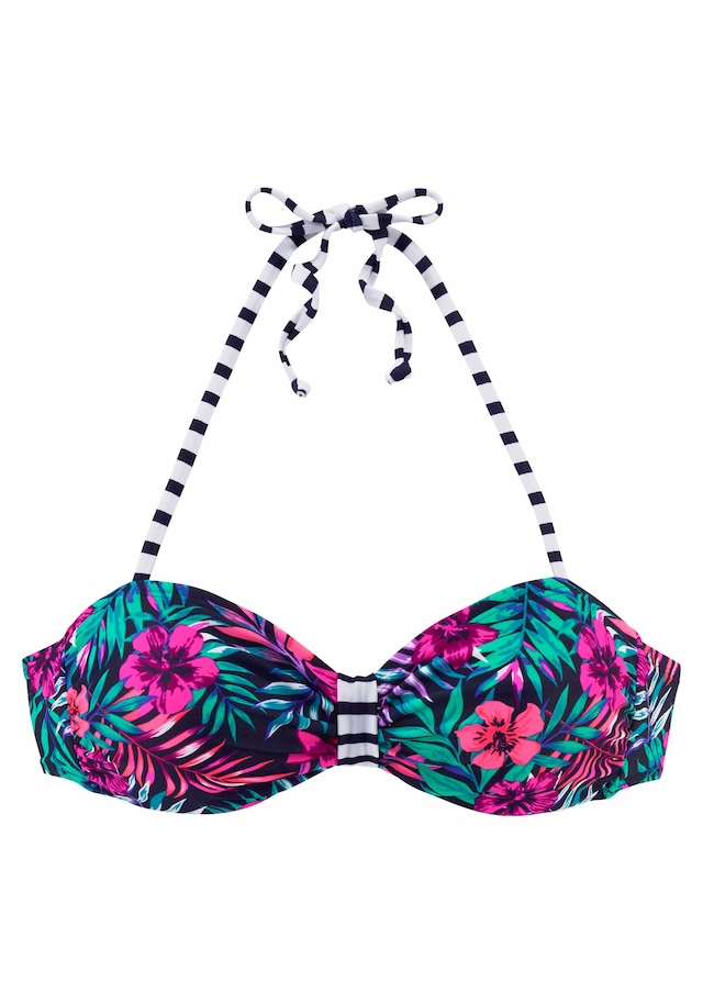 Venice Beach Bandeau-Bikini-Top »Summer« mit kontrastfarbener Schlaufe