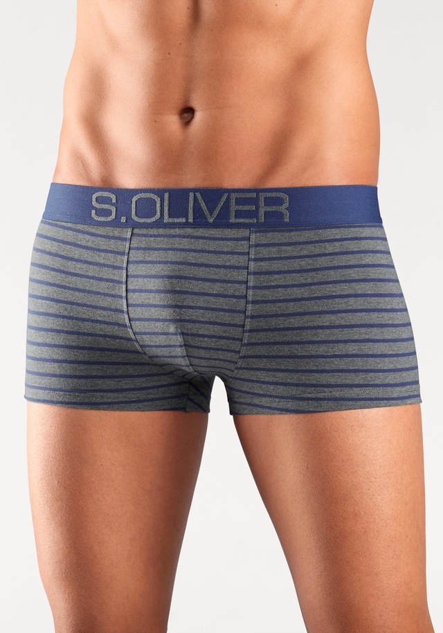 s.Oliver Hipster Packung, 4 Stk. knapp sitzende Boxershorts für Herren aus Baumwoll-Mix