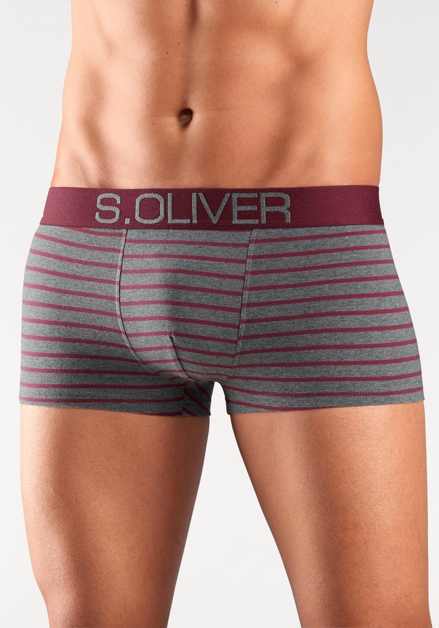 s.Oliver Hipster Packung, 4 Stk. knapp sitzende Boxershorts für Herren aus Baumwoll-Mix