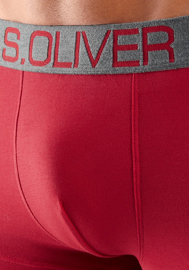 s.Oliver Hipster Packung, 4 Stk. knapp sitzende Boxershorts für Herren aus Baumwoll-Mix