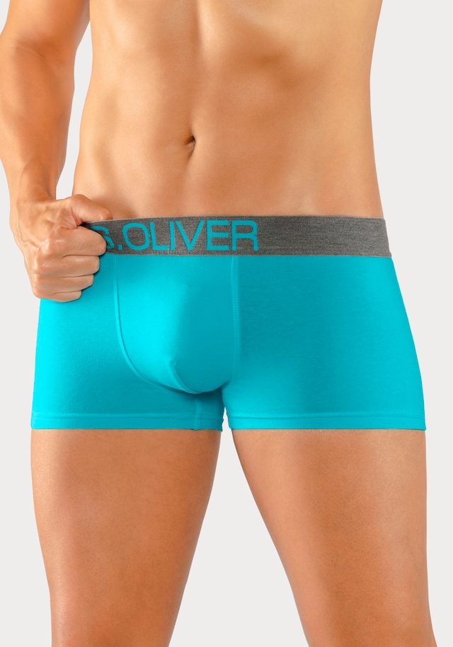 s.Oliver Hipster Packung, 4 Stk. knapp sitzende Boxershorts für Herren aus Baumwoll-Mix