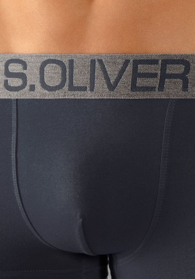 s.Oliver Hipster Packung, 4 Stk. knapp sitzende Boxershorts für Herren aus Baumwoll-Mix