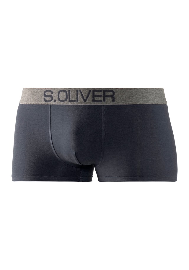 s.Oliver Hipster Packung, 4 Stk. knapp sitzende Boxershorts für Herren aus Baumwoll-Mix