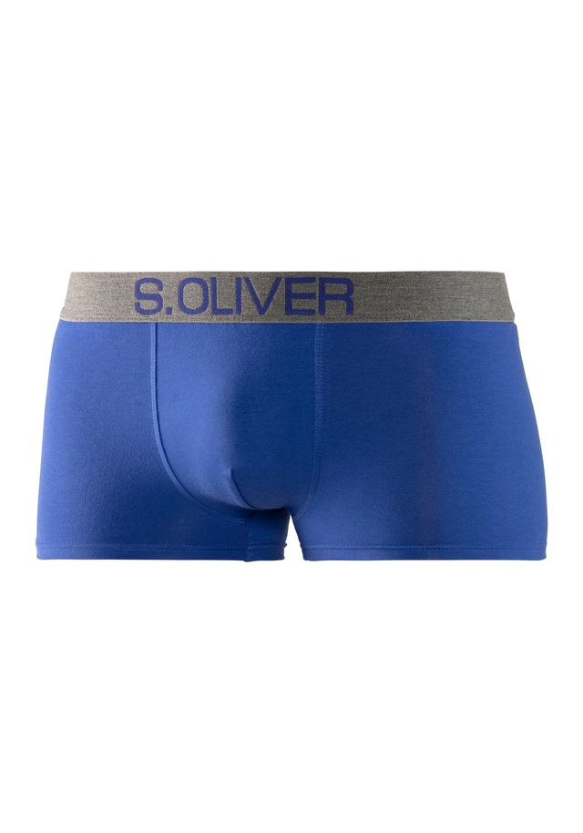 s.Oliver Hipster Packung, 4 Stk. knapp sitzende Boxershorts für Herren aus Baumwoll-Mix