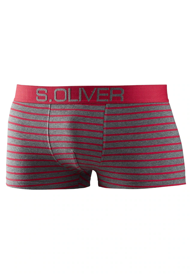 s.Oliver Hipster Packung, 4 Stk. knapp sitzende Boxershorts für Herren aus Baumwoll-Mix